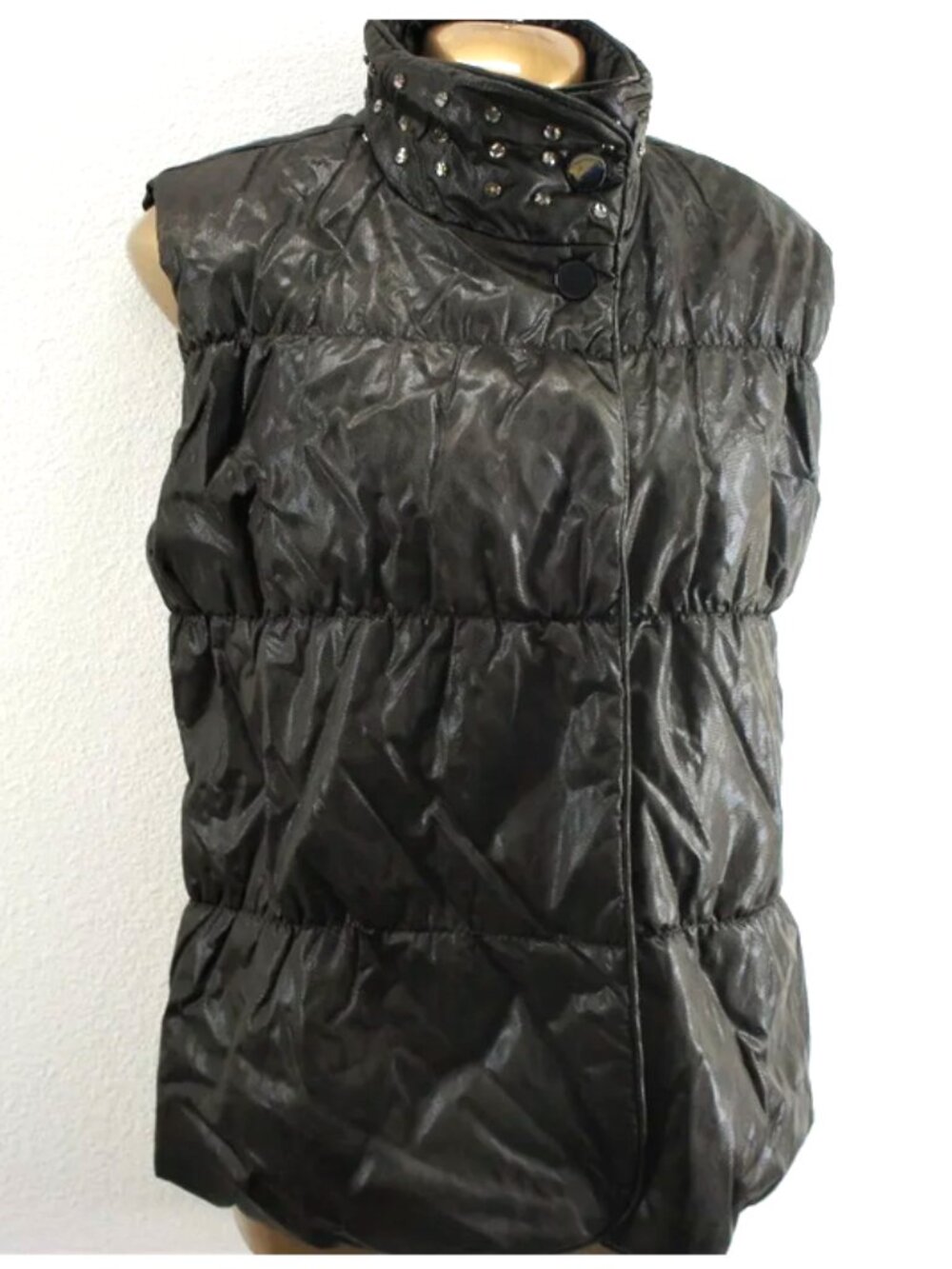 Alberto Makali Brown Puffy Vest size M
